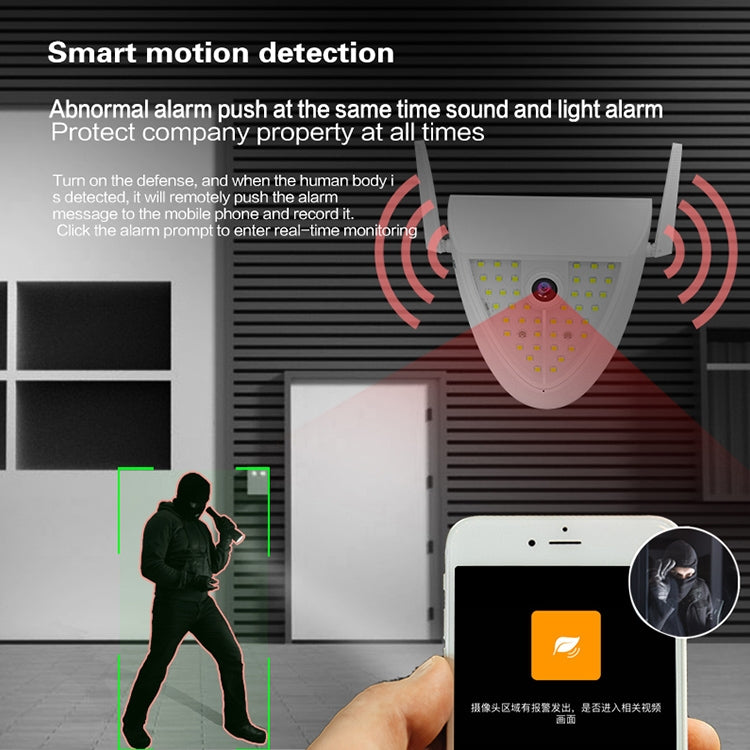 DP16 2.0 Megapixel 42 LEDs Garden Light Smart Camera, Support Motion Detection / Night Vision / Voice Intercom / TF Card, AU Plug, DP16 DP16 2.0 Megapixel 42 LEDs Garden Light Smart Camera, Support Motion Detection / Night Vision / Voice Intercom / TF Card, AU Plug, DP16